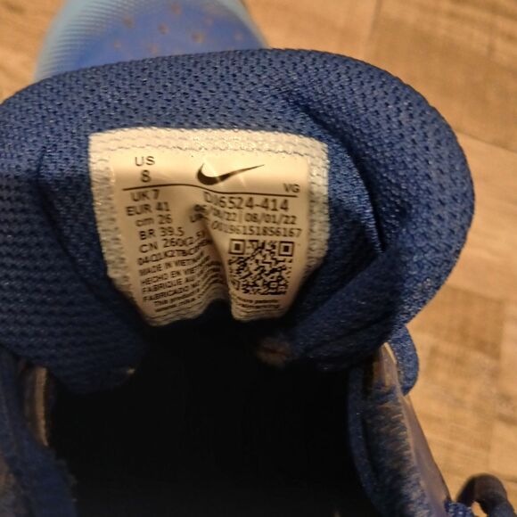 NIKE Alpha Hurricane 4 Keystone Hyper Royal Blue Baseball Cleats Men's Size 8 - Picture 9 of 9